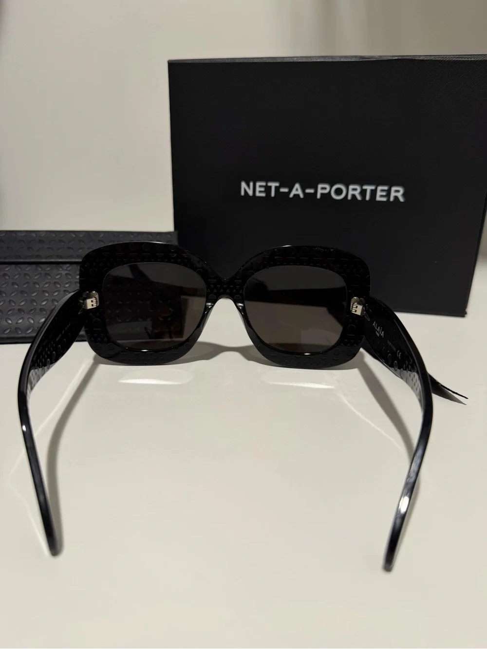 ALAÏA EYEWEAR Square-frame acetate sunglasses